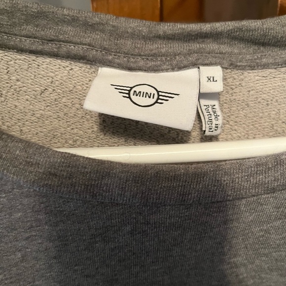 Mini Cooper Women's Embossed Long Sleeve Sweatshirt Gray - Picture 3 of 5